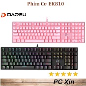 Bàn Phím Cơ Gaming Dareu Ek810 104Key Black / Pink - Bảo Hành 24Th