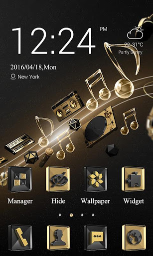 Gold Music Theme-ZERO Launcher