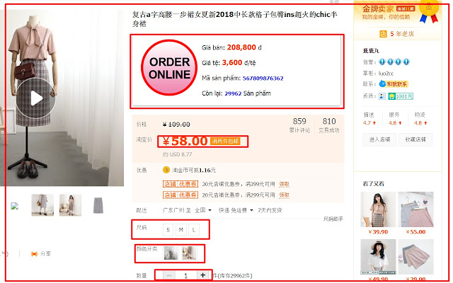 orderhangtaobao.com - Công cụ đặt hàng taobao