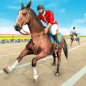 Icon Mounted Horse Racing Games