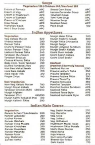 Pranaam Fine Dine Bar menu 1