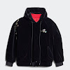 ac winter jacket black / bold red