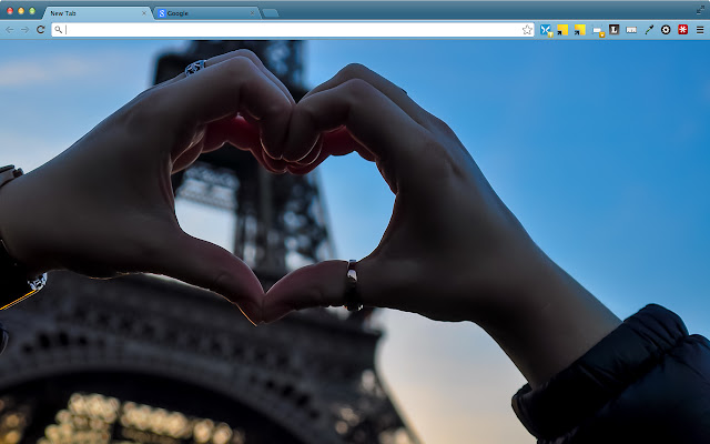 Eiffel Tower Love - Paris, France chrome extension