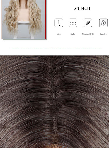 Title 4, Fluffy Water Ripple Wig Headgear, for voluminou...