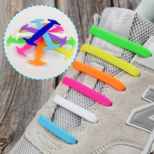 Title 2, Lazy Silicone Shoelaces No Tie Colorful Disposa...