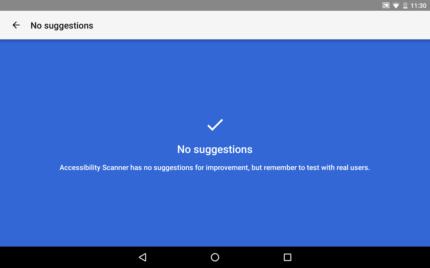    Accessibility Scanner- screenshot  