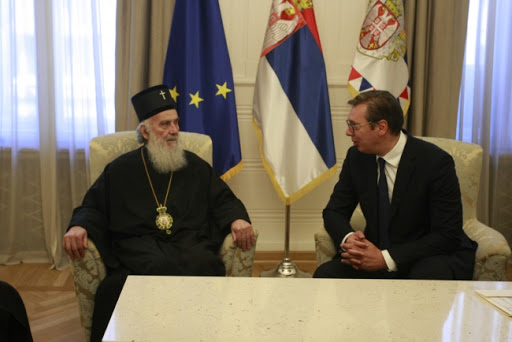 Patrijarh Irinej na sastanku sa Vučićem pohvalio što su Beograd i Srbija postali veliko gradilište