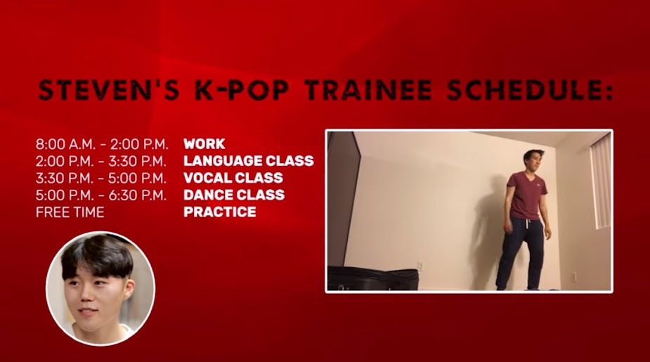 Image: Steven's K-Pop Trainee Schedule / BuzzFeedVideo