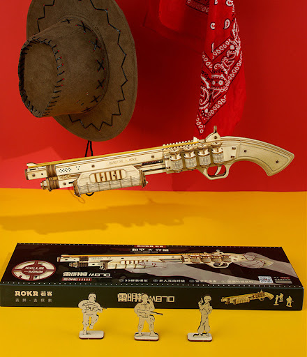 Title 3, DIY Pistol Shotgun Wooden 3D Puzzle Toy Build y...