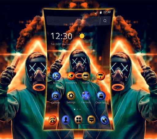 Fireworks Led Mask Anonymous Theme