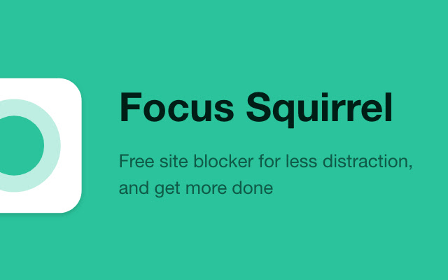 Focus Squirrel - Free Site Blocker chrome extension