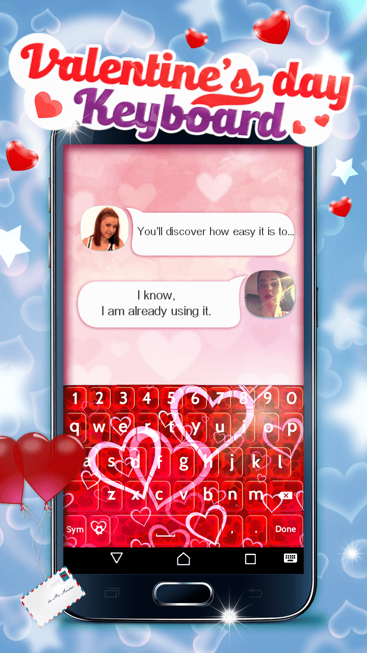Valentines Day Keyboard Screen 1