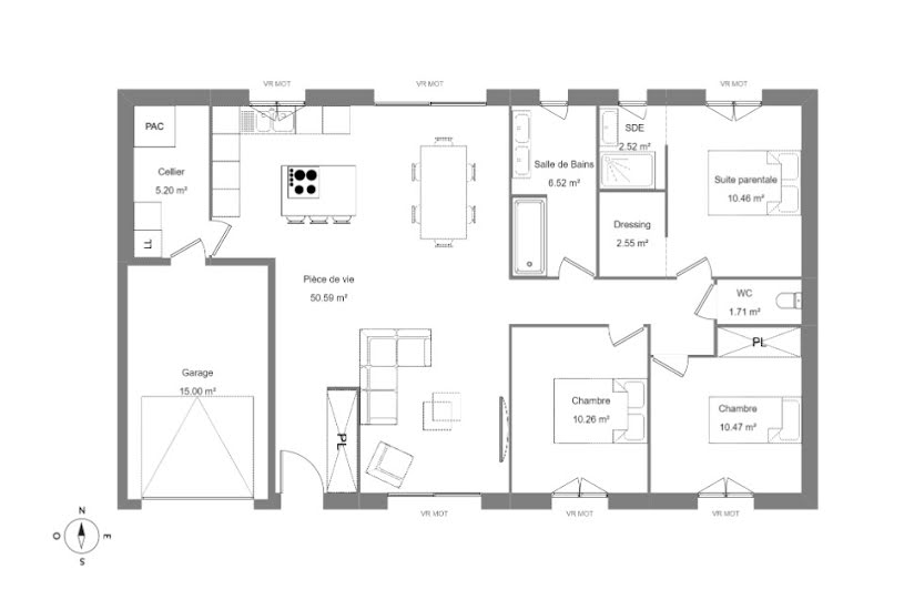  Vente Terrain + Maison - Terrain : 640m² - Maison : 95m² à Auzouer-en-Touraine (37110) 