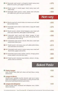 Pasta Street menu 1