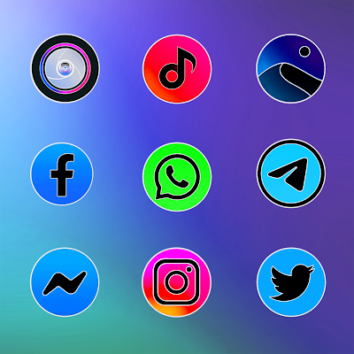 Miui 11 Circle Fluo - Icon Pack Screenshot Image