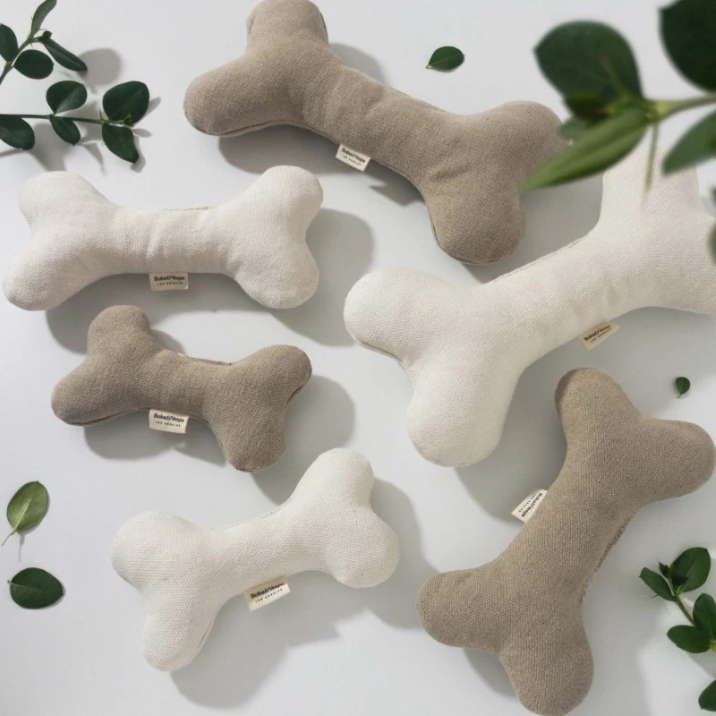 Title 1, Cotton Velvet Dog Toy Bone Biting Molar Rod, du...
