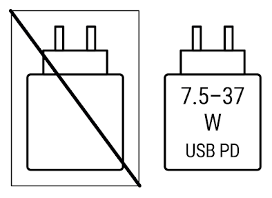 Charger that delivers between 7.5-37 Watts