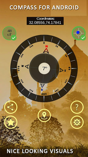 Gyro Compass App for Android True North Finder