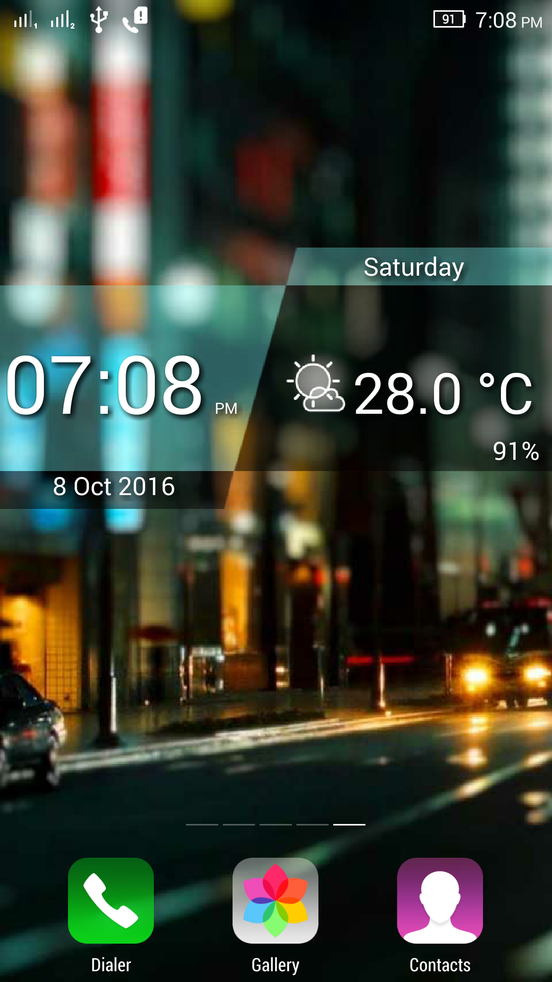 Android application ES Digital Clock screenshort