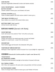 Mother India Social menu 2