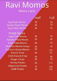 Ravi Momos menu 4