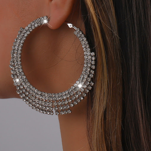 Title 3, European And American Shiny Rhinestone Ring Sha...