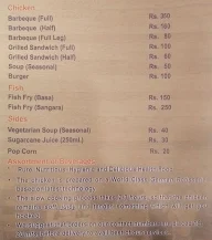 Dimba's Grill menu 1