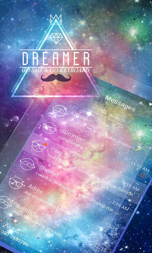 FREE GO SMS PRO DREAMER THEME