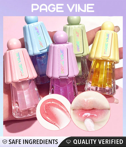 Title 1, Jelly Big Brush Lip Gloss Moisturizing Lasting ...
