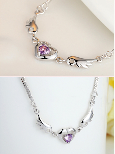 Title 4, 925 Sterling Silver Guardian Angel Bracelet, a ...