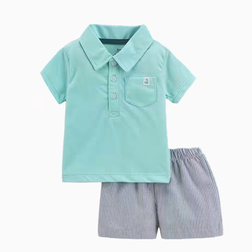 Title 12, Summer Two-Piece Baby Short Sleeve Set keeps yo...