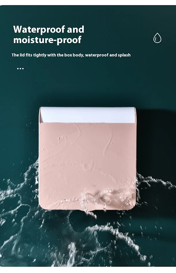 Caja de almacenamiento de cosméticos de plástico montada en la pared con espejo Organiza y embellece tu espacio con estilo y funcionalidad.