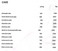 Cake Bakery menu 1