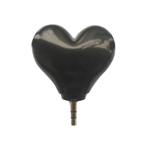 Title 7, Heart-shaped headphone splitter for sharing aud...