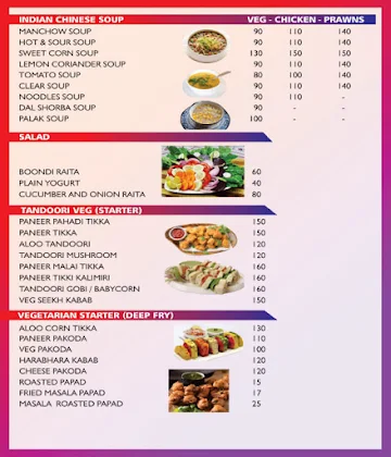 The Rawat's Kitchen menu 