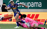 Dan du Plessis of Stormers in action during Champions Cup clash against Stade Francais at Stade Jean Boulin, Paris, France.