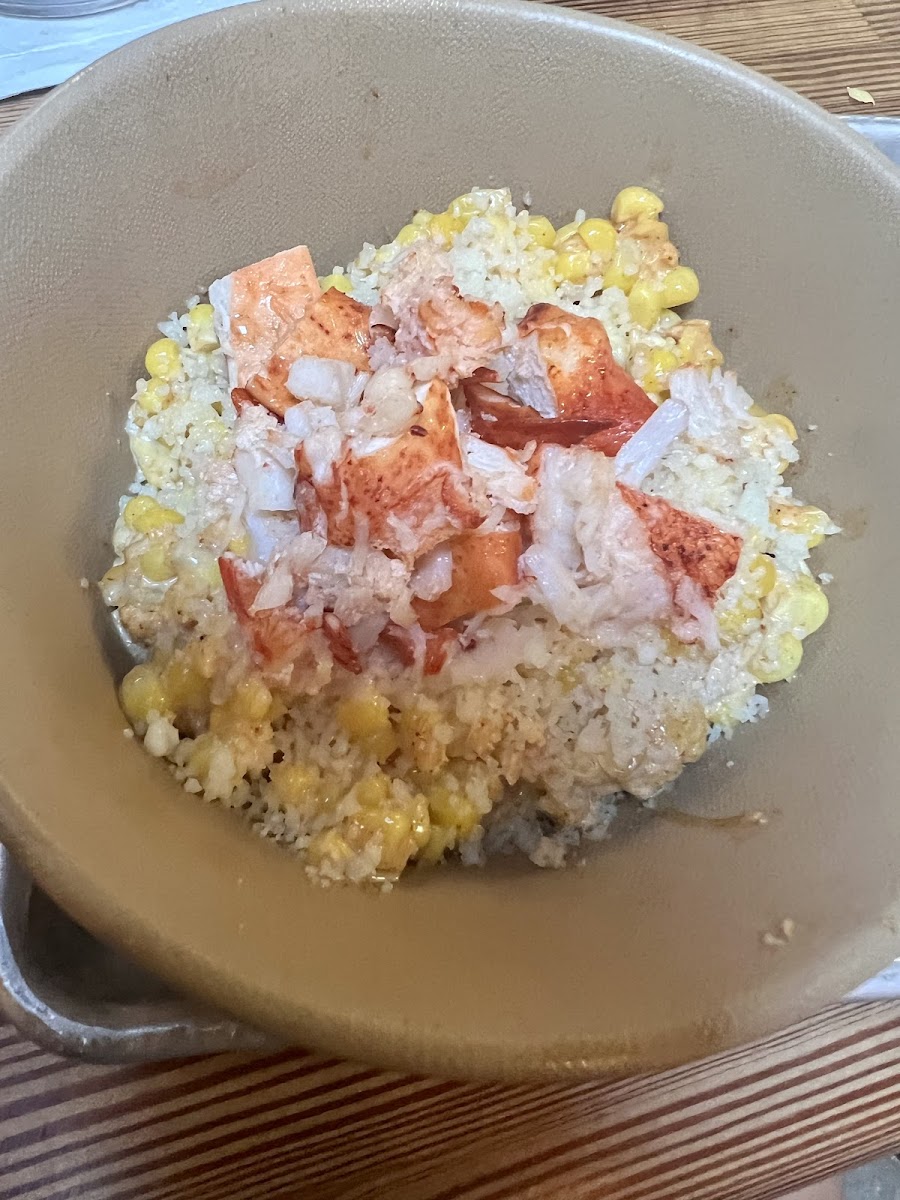 lobster esquites (corn off the cob)