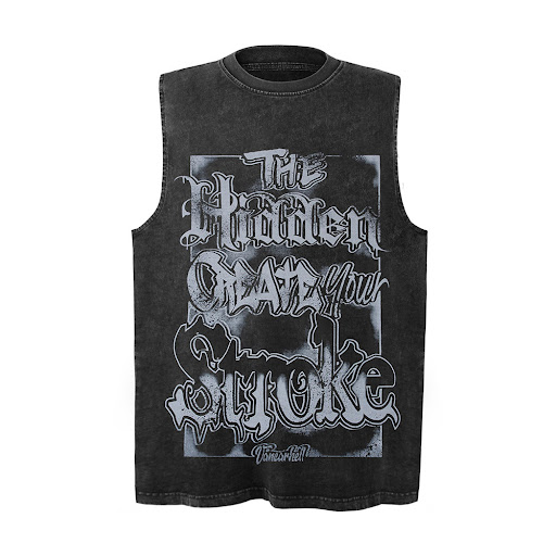 Title 4, Mens American-style Letter Print Sleeveless Ve...