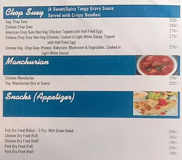 Manipur Food Stall menu 