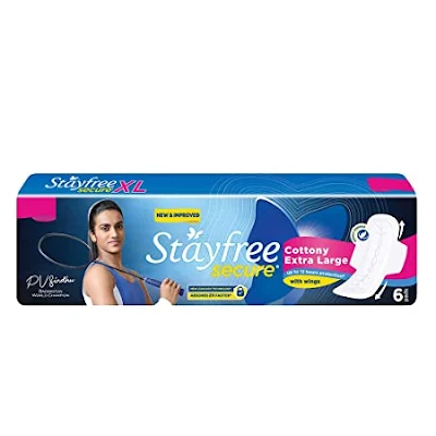 STAYFREE SA/PAD SCURE N/COTT SOFT CMFRT 6PC