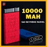 Sạc Dự Phòng 10000Mah Iron Man Marvel [Ironman/Thor/Captain/Avengers], Pin Dự Phòng Sạc Siêu Nhanh