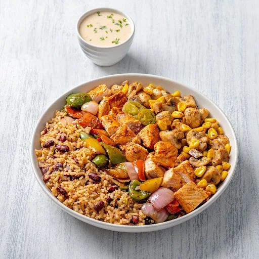 Tex-Mex Chicken Burrito Bowl (Brown Rice)