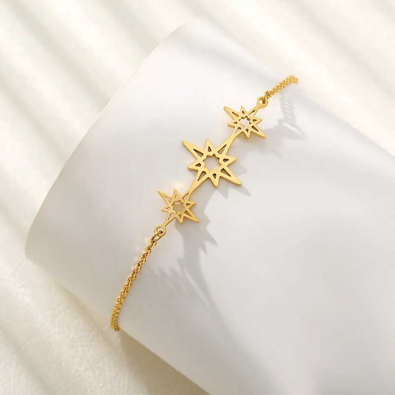 Collar hueco dorado y pulsera de acero inoxidable con colgante XINGX para un estilo elegante y duradero todos los días, ideal para regalo.