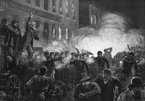 The Haymarket affair saw workers protesting for a 40-hour working week.