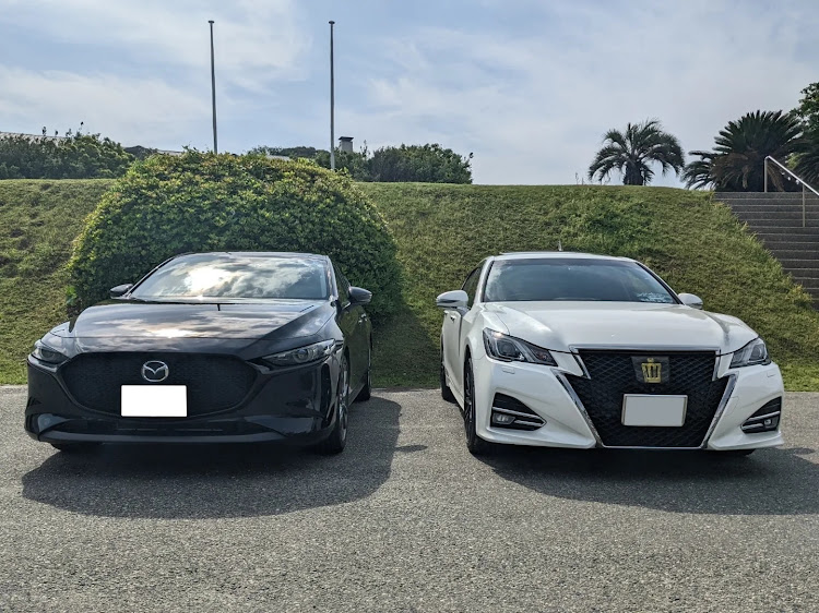 MAZDA3のMAZDA3ファストバック・210クラウンアスリート・晴れて良かった・志賀島・鐘崎漁港に関するカスタム事例の投稿画像1枚目