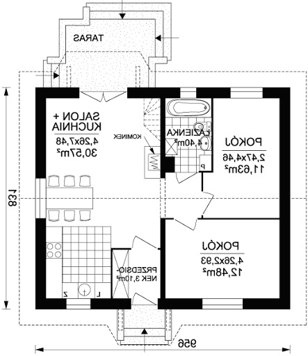 Aster 1 - Rzut parteru