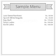 Bengal Sweet Corner menu 1