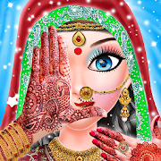 Indian Wedding Girl Makeup And Mehndi  Icon