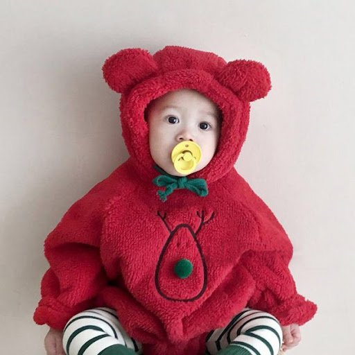 Title 2, Baby Snowman Elk Long-sleeved Velvet Wrapper Ch...