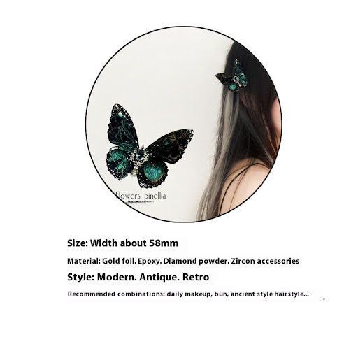 Title 1, Retro Three-dimensional Black Butterfly Polariz...